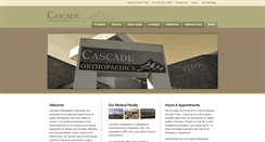 Desktop Screenshot of cascadeortho.net